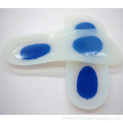 ZRWD06 messages gel insole foot heel pain Forefoot pain A bone spur plantar fascia silica suspension fromufoot silicone insoles